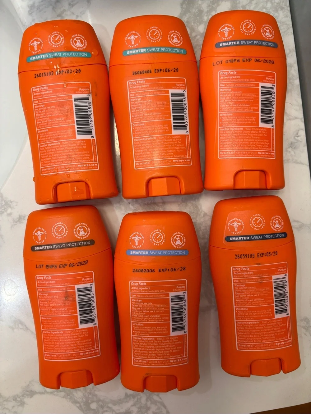 Carpe Antiperspirant Deodorant Stick — Brand New